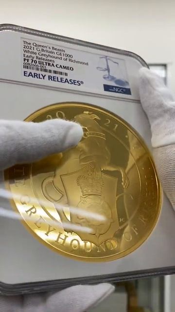 2021 英国 英国紋章の獣コレクション リッチモンドのホワイトグレーハウンド 1000ポンド 金貨 1キロ プルーフ NGC PF 70 UC ER 初鋳版 最高鑑定 完全未使用品 元箱付 世界唯 смотреть онлайн