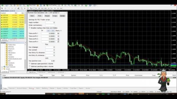 Forex Position Size Calculator | Risk Management tool |MT4 MT5| Forex Trading