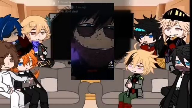 || Fandoms React To Each Other || 1/4 || ((1/1)) ||  Mha || || Denki, Dabi ||