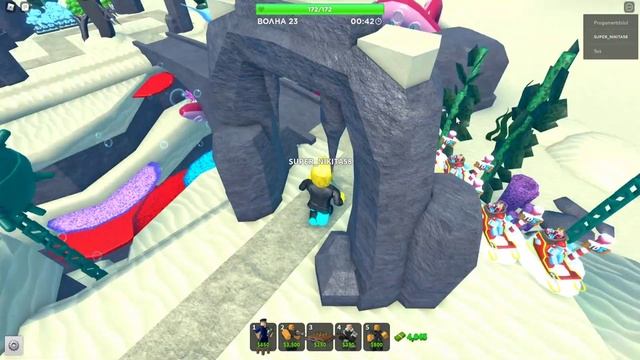КАК НАФАРМИТЬ ЗОЛОТА ? ПОМОЩЬ ДРУГУ TOWER DEFENSE SIMULATOR смотреть онлайн