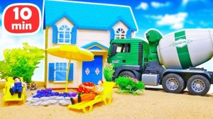 Песочница и машинки для детей. Видео для малышей про игрушки