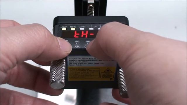Laser Displacement Sensor 2PA Menu function step by step смотреть онлайн