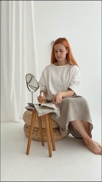 Thing Stories. Natural linen waffle face towels, makeup removers for natural skincare смотреть онлайн