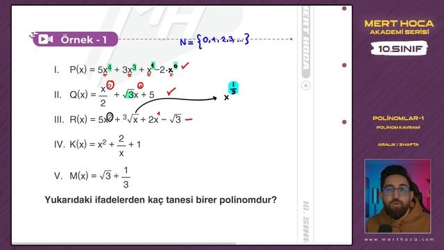 Polinomlar-1 | Polinom Kavramı | 10.Sınıf Konu Anlatımı | Akademi Serisi смотреть онлайн