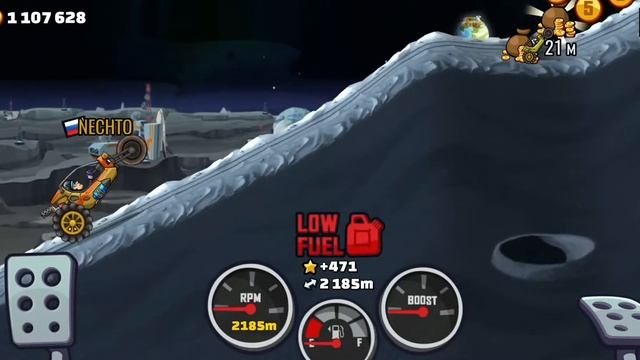 Hill climb racing 2 часть. Задания: Проедь 2000 м на Вертушке в Бушующей зиме, Сделай 5 поворотов. смотреть онлайн