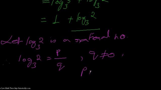 Prove log6 Base 3 is An Irrational No | TutorTeddy.com смотреть онлайн