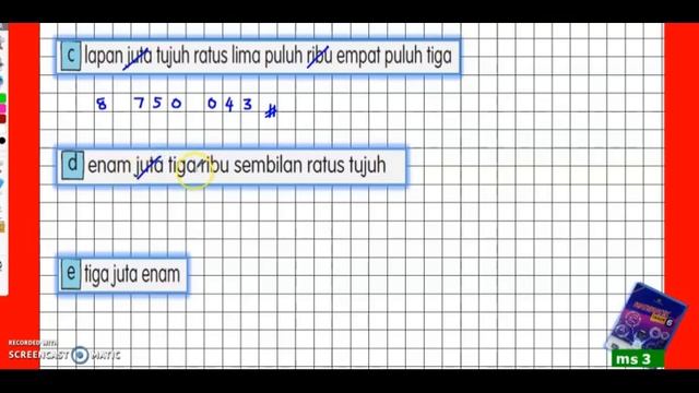 tahun 6 | ms 3 | baca dan sebut nombor | matematik tahun 6 смотреть онлайн