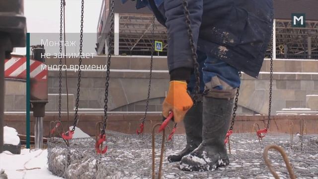 Укрепление дна причала «Лужники-Северный» с помощью РЕНОМАК