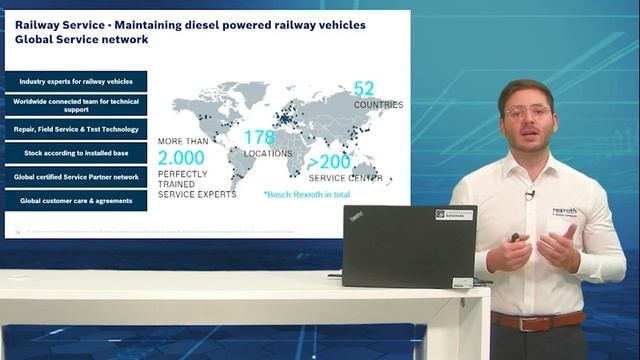 [EN] Bosch Rexroth Web Seminar: Railway Service - Maintaining Diesel Powered Railway Vehicles