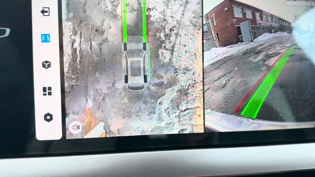 Непрозрачное/прозрачное отображение автомобиля на круговом обзоре Джили Монжаро/Geely Monjaro