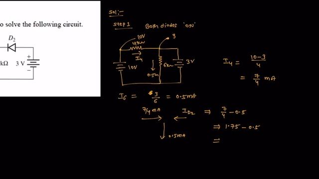 use the ideal diode model to find the currents through both the diodes assume diodes are ideal смотреть онлайн
