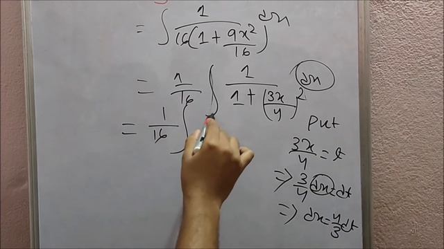 Integration Of 1/16+9x^2 Dx