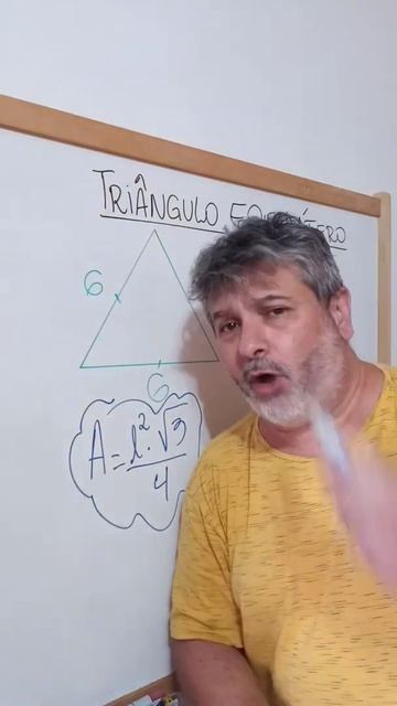 📍 Área Do Triângulo Equilátero | #shorts #dicas #matematica