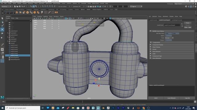 Polygon Edges to Curve | Maya Tutorial смотреть онлайн