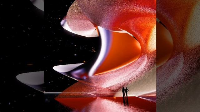 Sunrise Time Lapse In An Abstract Digital Landscape