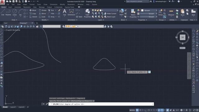 İnşaat Mühendisleri İçin Autocad Dersleri 14 (Spline Fit & Spline Cv) смотреть онлайн