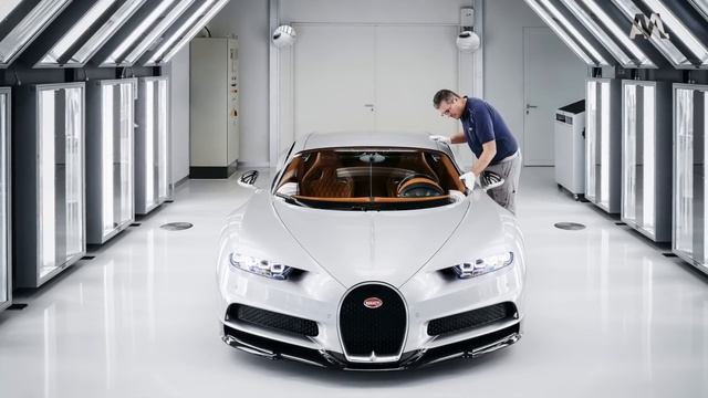 600 heures de travail pour peindre une Bugatti Chiron !! - Automoto Express #346 смотреть онлайн