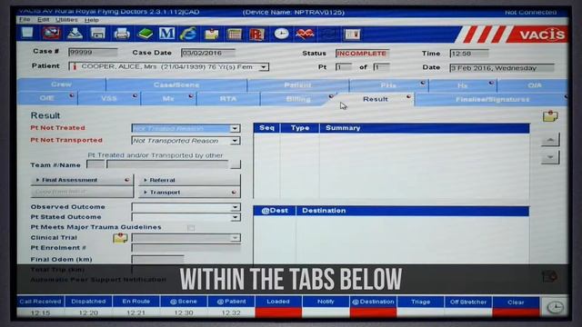 03 - Results Tab (RFDS VACIS training) смотреть онлайн