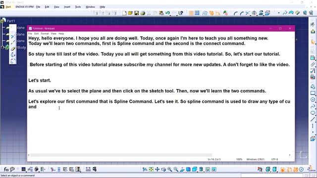 #3 | Spline And Connect Command | Catia V5 Tutorials For Beginners | Catia V5 2D Modelling | Catia