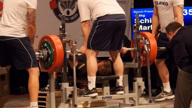 Markus Schick (GER) 3.att.: 252,5 kg - 2015 IPF Men's World Benchpress Championships смотреть онлайн