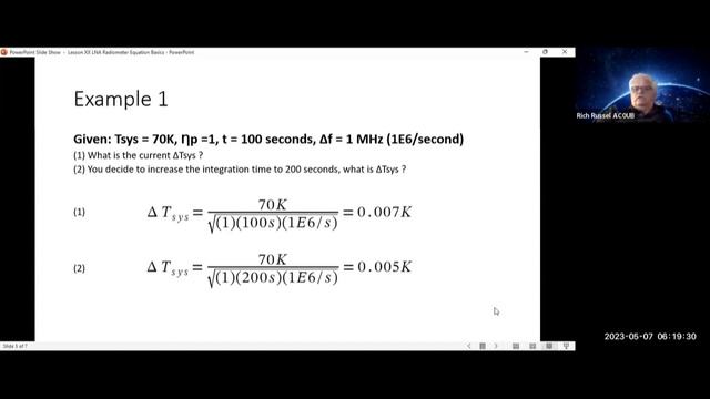 Radio Astronomy Formulas: Lesson 13 - Radiometer Equation Basics смотреть онлайн