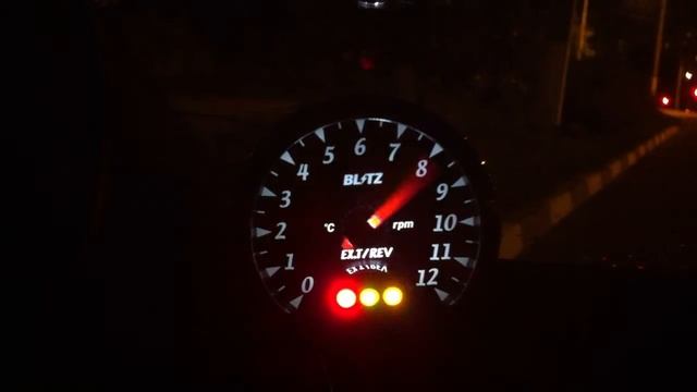 Blitz Racing Meter DC EGT sensor startup NIGHT смотреть онлайн