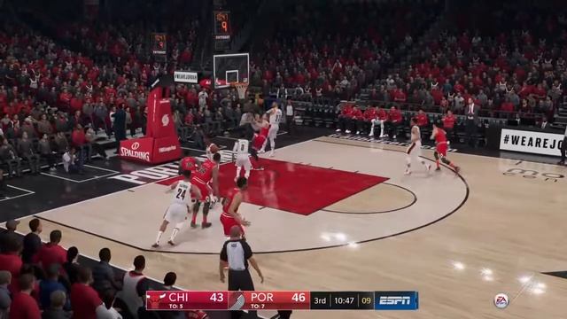 NBA Live 19 Bulls vs Trail Blazers смотреть онлайн