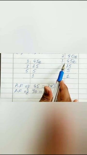 How to Find the HCF by Prime Factorization method?How to find the HCF of 45 and 90? HCF OF 45 & 90? смотреть онлайн
