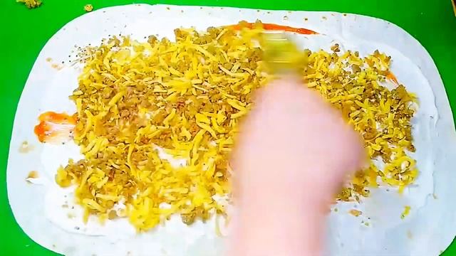 Богатый рулет с мясом из простого лаваша. смотреть онлайн