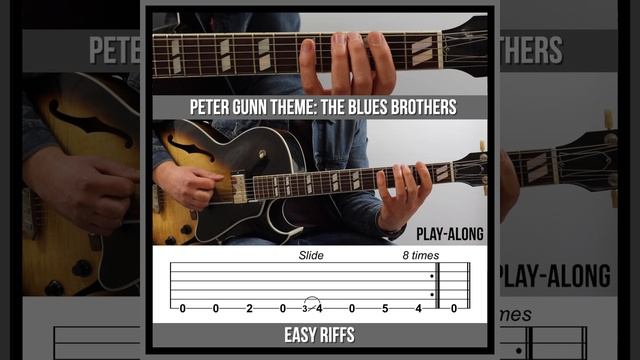 Easy Guitar Riffs - Peter Gunn Theme - The Blues Brothers (TAB) смотреть онлайн