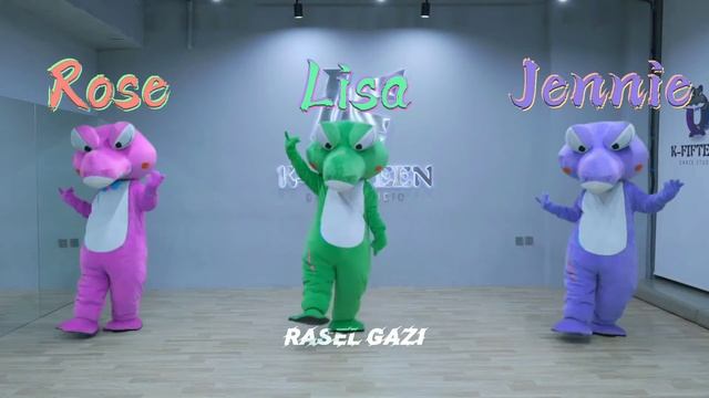 Rose Lisa Jennie Money Alligator Costume Dance Pt.1 смотреть онлайн