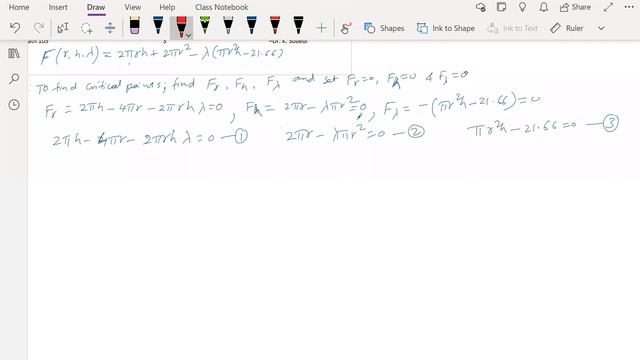 Lagrange Multiplier Example minimum surface area смотреть онлайн