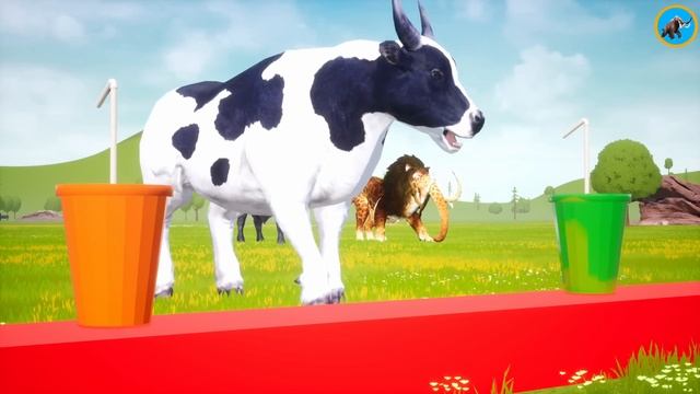 10 Mammoth Elephant Cow Bull vs 10 Giant Tiger Wolf Attack Gorilla Cow Saved By Monster Lion Mammot смотреть онлайн