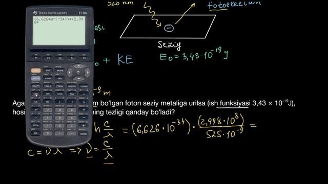 Fotoelektrik Effekt | Atomlarning Elektron Tuzilishi | Kimyo