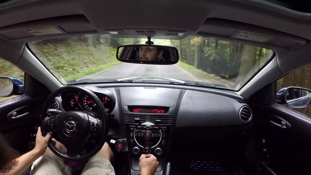 Mazda RX8- POV mountain road pure sound смотреть онлайн