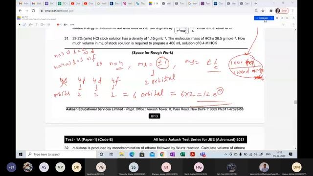 Practice AIATS discussion test 2 class XI смотреть онлайн