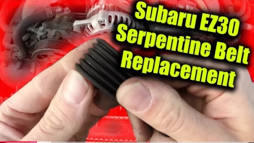 Замена обводного ремня двигателя subaru EZ30 смотреть онлайн