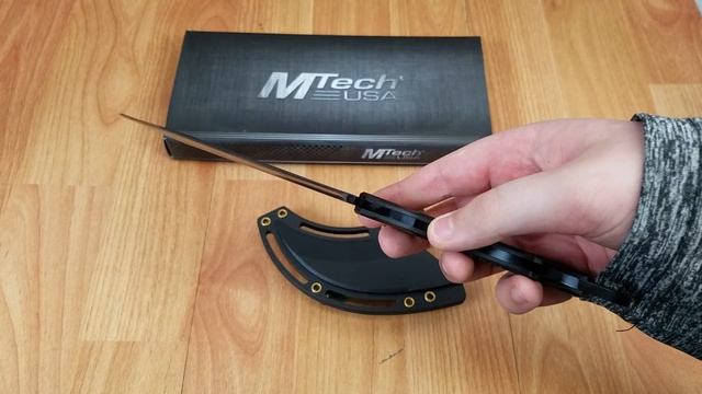 MTECH STAINLESS BLACK G-10 TACTICAL KARAMBIT FIXED BLADE NECK KNIFE 665BK смотреть онлайн