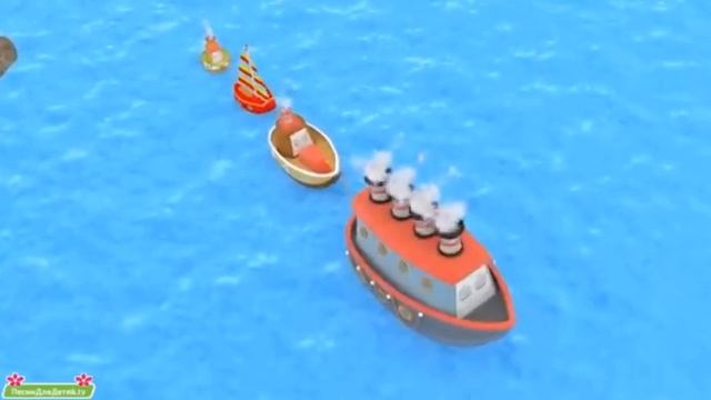 Маленький пароходик 🛳️ песня для малышей | клипы для детей смотреть онлайн