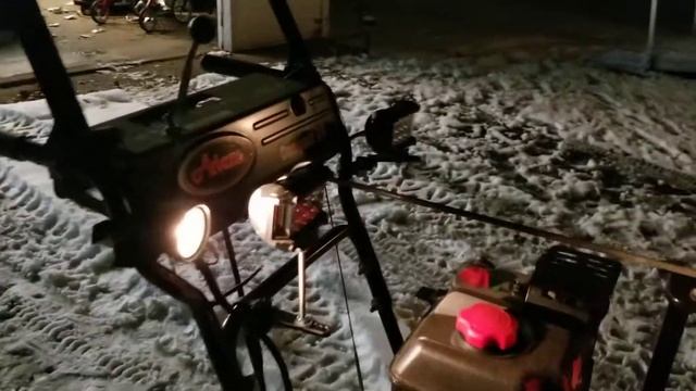 Snow Blower  With The New 36 Watt 4 Inch LED Side Shooter By Auxbeam  11/27/19
