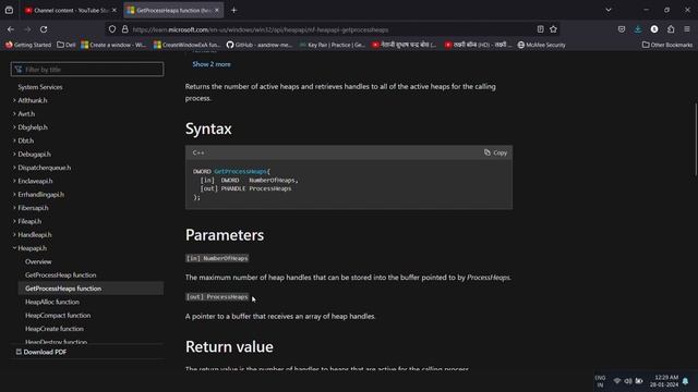 how to create heap in c using win32api смотреть онлайн