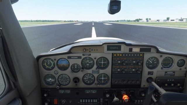 FS 2020 - Cessna 152: Normal takeoff and the Four basics of flight (AH VFR flight lesson 1) смотреть онлайн