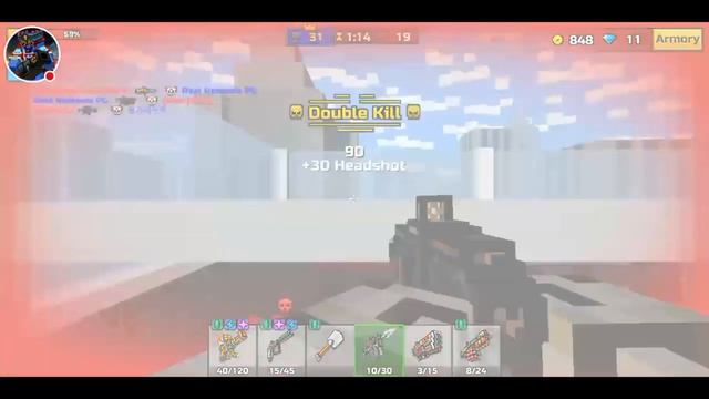 Pixel gun 3d. Walkthrough part 23. {Harpoon Gun & Railgun} смотреть онлайн