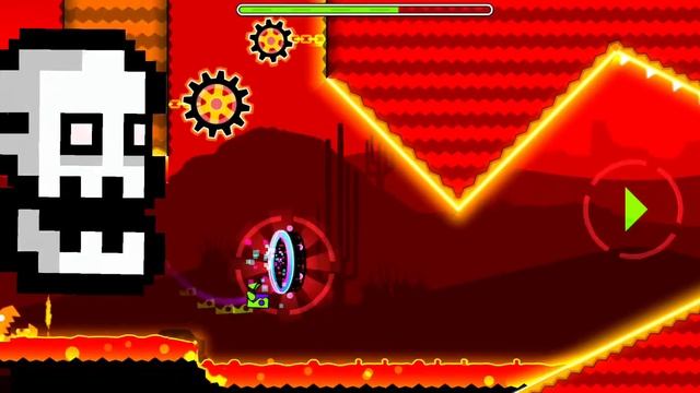 прохождение уровня из geometry dash "PRESS START" смотреть онлайн