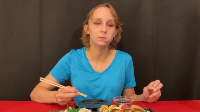 SUSHI ROLL FEAST / CALIFORNIA ROLL / RAINBOW ROLL / DRAGON ROLL (Eating Sounds) (ASMR) | Lil Hangry смотреть онлайн