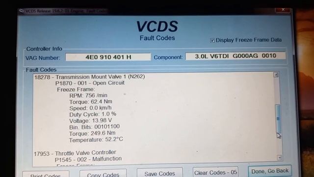 Audi A8 2004,3.0d.throttle position control .P1545. смотреть онлайн