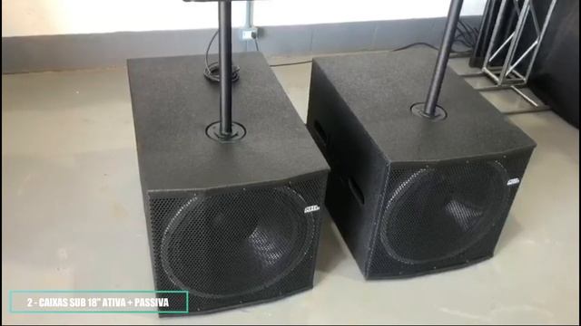 Kit Ativo (Line 2x8"+ti + Sub 18" Compact) 4 caixas 3000w NHL PRO SOUND смотреть онлайн