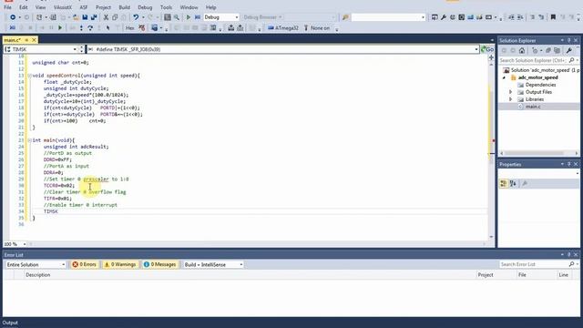 Using ADC module of ATMega32 to adjust DC motor speed смотреть онлайн