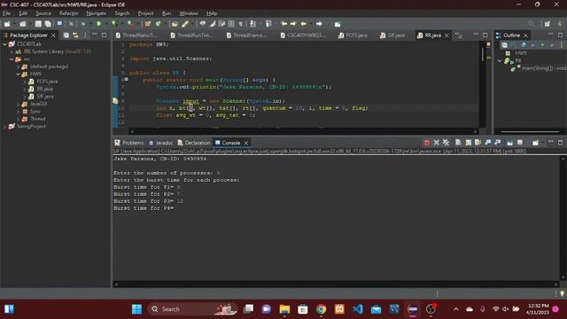 Round Robin (RR) CPU scheduling algorithm смотреть онлайн