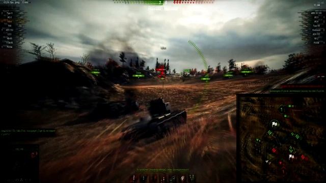 World of Tanks КВ-4 давим фланг смотреть онлайн